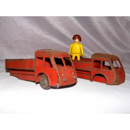 Jouet ancien tole 2 camions non Joustra dinky toys norev