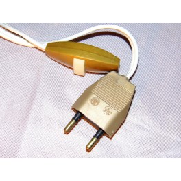 Lampe ancienne interrupteur prise fil électrique vintage - Au