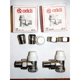 2 Thermostat ORKLI thermostatic radiateur valve