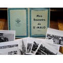 CPA 12 cartes postales Mes souvenirs de St Malo photos marine bateaux