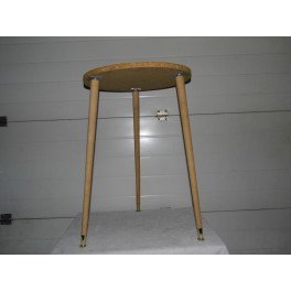 Table d'appoint meuble vintage sellette tripode années 50
