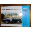 Affiche publicitaire voiture général motors vintage OPEL REKORD 1966
