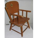 Fauteuil vintage chaise enfant bois hetre chaise bureau salon chambre rétro