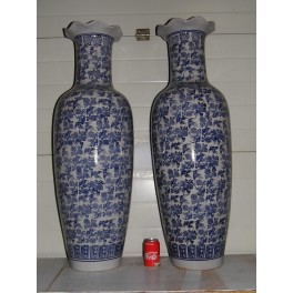 Paire de grands vases gré céramique déco intérieur extérieur