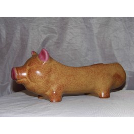 Ravier à saucisson vintage VALLAURIS forme de cochon céramique signée