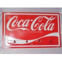 Ancienne Plaque Coca-Cola métal lithographiée Accroche serviettes porte torchon porte manteaux porte clef vintage