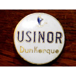 Usinor DUNKERQUE broche émaillé badge métal Drago Paris usine Sollac