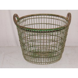 Panier industriel corbeille industrielle métal resserre pommes de terre vintage usine loft