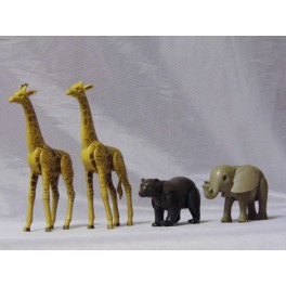 Lot de PLAYMOBIL cirque girafe ours éléphant anciens  jouets années 1980