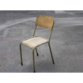 Chaise écolier vintage bureau ecolier ancienne chaise métal et bois