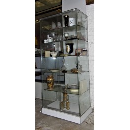 Vitrine professionnelle en verre trempé 6 étages magasin collectionneur objets boutique commerce