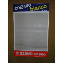 2 affiches publicitaire cinzano enseigne café bistrot brasserie vintage