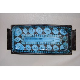 Rare Plat cake J.MASSIER - VALLAURIS Céramique Maunier Blin Capron Picault