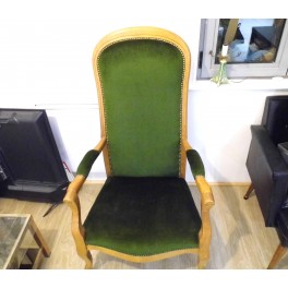 Fauteuil voltaire clouté vintage tres bon état ameublement canapé meuble