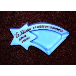Cendrier publicitaire des années 60 Brasserie biere SLAVIA la biere des gourmets