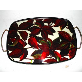 Authentique plateau formica vintage années 60 déco fleurs