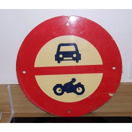 Panneau de signalisation auto moto années 60 déco garage voiture moto collection 