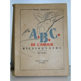 livre ancien Dictionnaire illustration peynet abc de l'amour