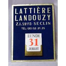 Calendrier perpetuel calendrier vintage LATTIERE LANDOUZY