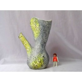 Vase céramique faience germanique années 50 retro vintage