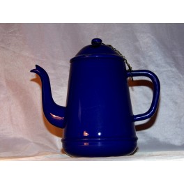 Ancienne CAFETIERE EMAILLEE bleue VINTAGE