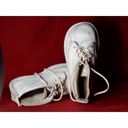 Chaussures anciennes cuir enfant poupée vintage